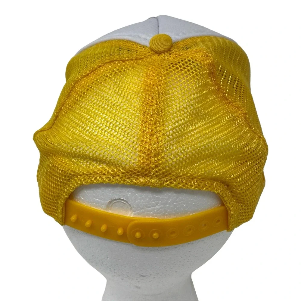 Vintage Kids 1984 Tweety Bird Trucker Hat Looney Tunes Yellow Mesh Cap